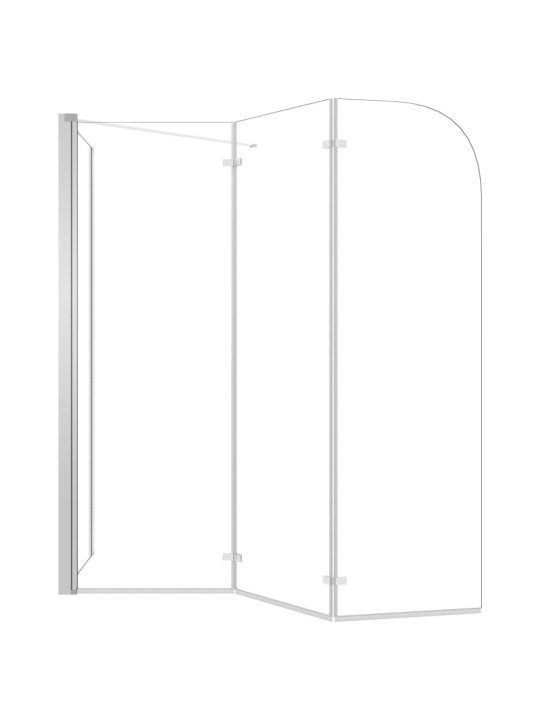 Sprchový kout 120 x 69 x 130 cm tvrzené sklo průhledný