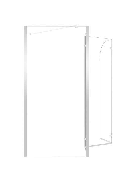 Sprchový kout 120 x 69 x 130 cm tvrzené sklo průhledný