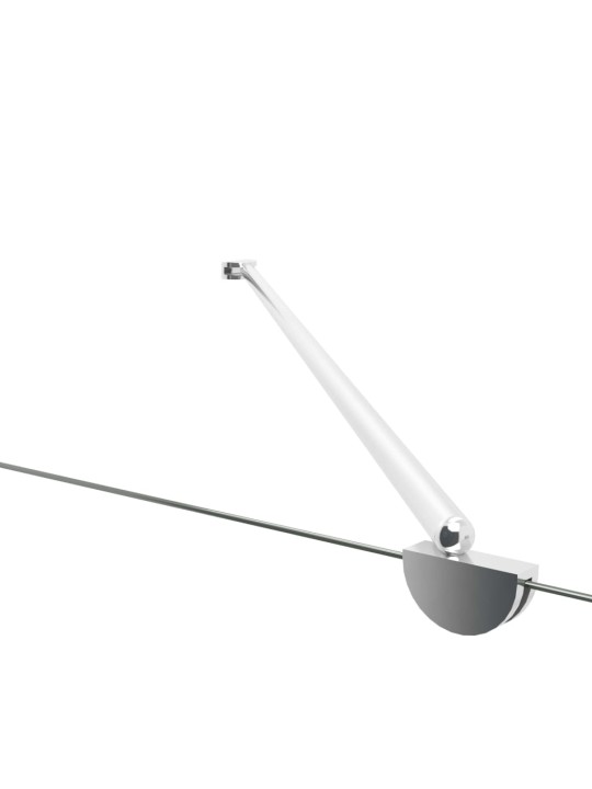 Sprchový kout 120 x 69 x 130 cm tvrzené sklo průhledný