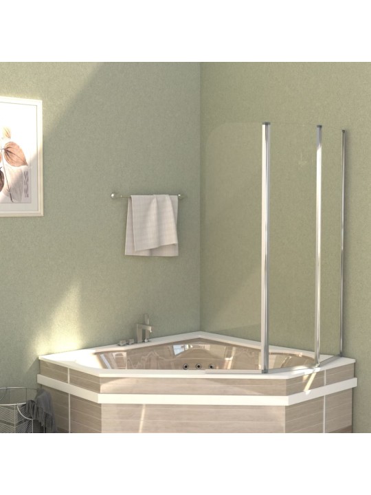 Sprchové kouty 2 ks 104 x 130 cm tvrzené sklo průhledné