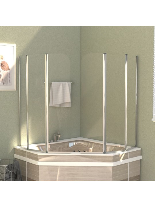 Sprchové kouty 2 ks 104 x 130 cm tvrzené sklo průhledné