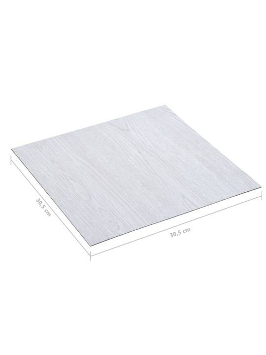 Samolepicí podlahové desky 5,11 m² PVC bílé