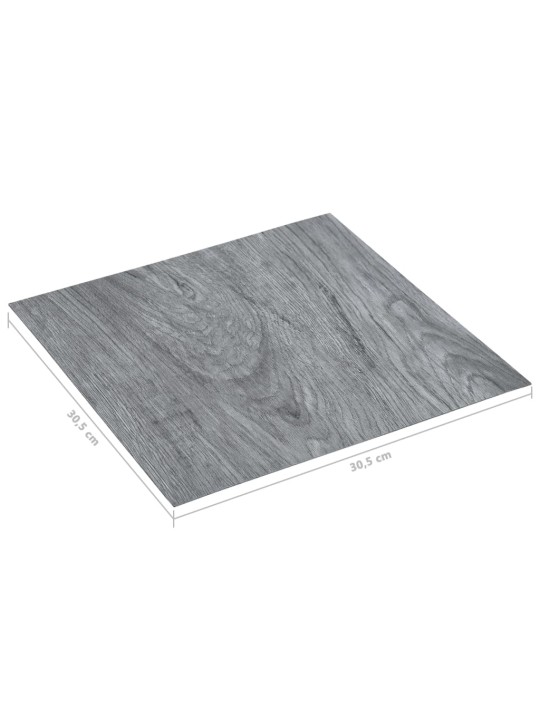 Samolepicí podlahové desky 5,11 m² PVC světle šedé
