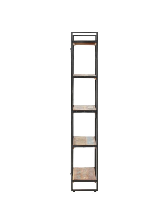 Knihovna s 5 policemi 140x30x180 cm masivní recyklované dřevo