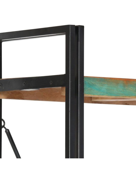Knihovna s 5 policemi 90x30x180 cm masivní recyklované dřevo