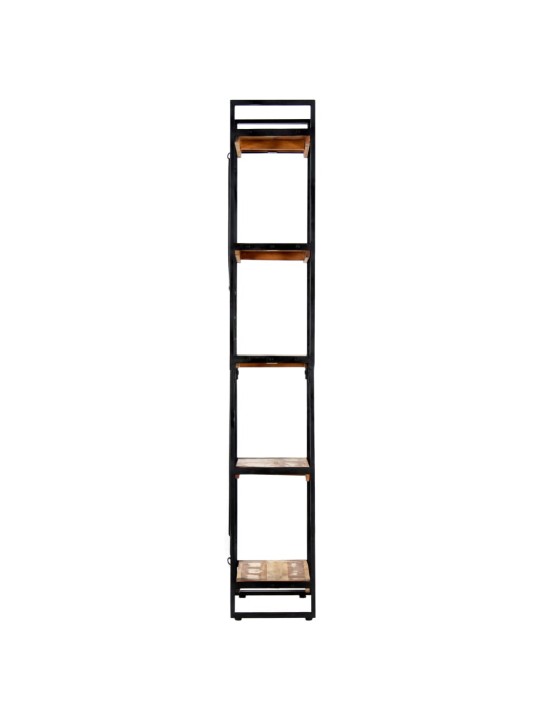 Knihovna s 5 policemi 60x30x180 cm masivní recyklované dřevo
