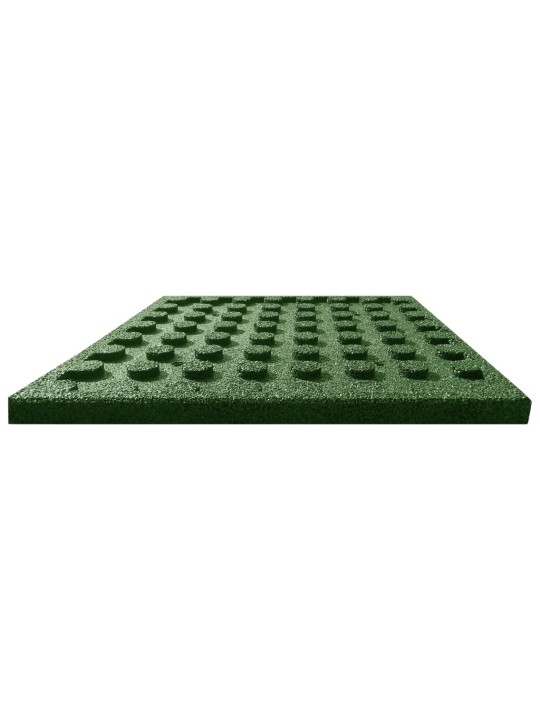 Protipádové dlaždice 6 ks pryžové 50 x 50 x 3 cm zelené