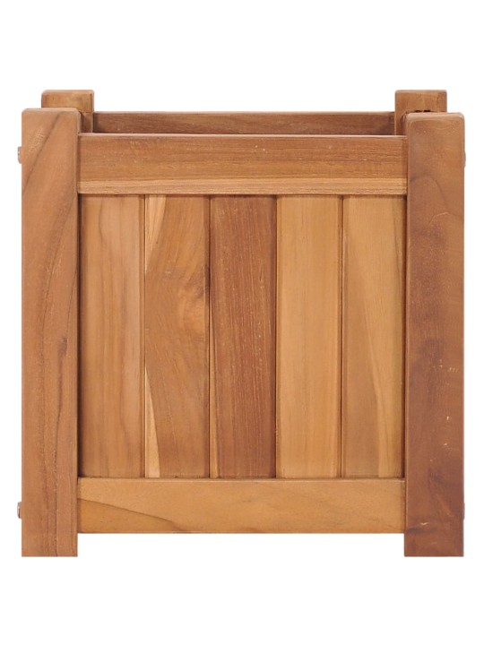Vyvýšený záhon 30 x 30 x 30 cm masivní teakové dřevo