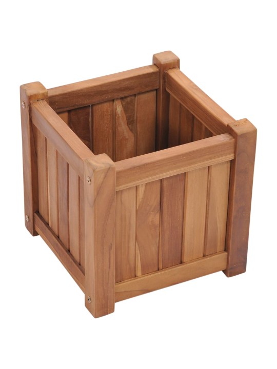 Vyvýšený záhon 30 x 30 x 30 cm masivní teakové dřevo