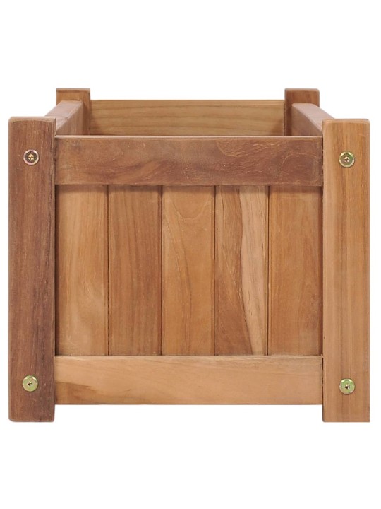 Vyvýšený záhon 100 x 30 x 25 cm masivní teakové dřevo
