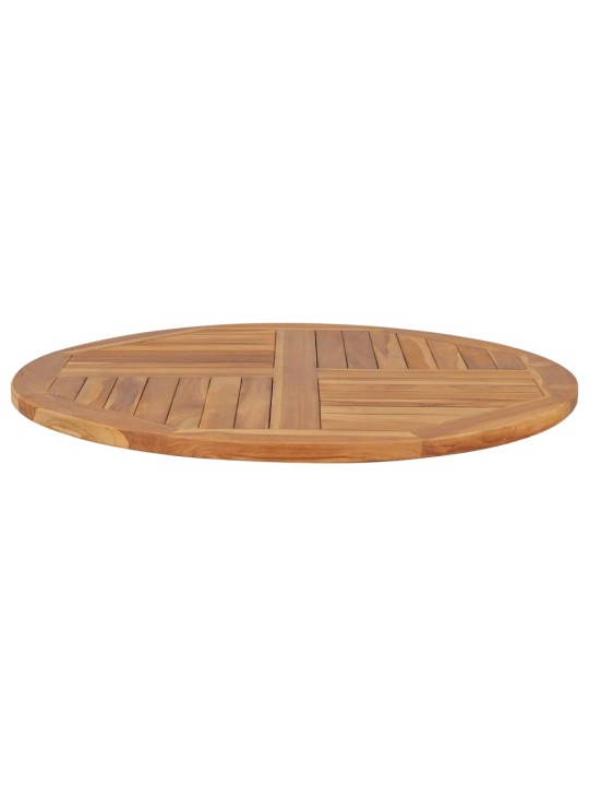 Stolní deska masivní teakové dřevo kulatá 2,5 cm 90 cm