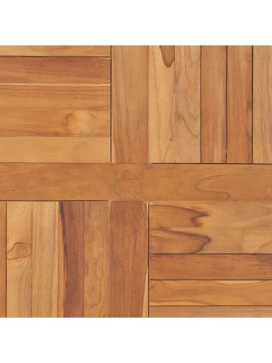 Stolní deska masivní teakové dřevo čtvercová 80 x 80 x 2,5 cm