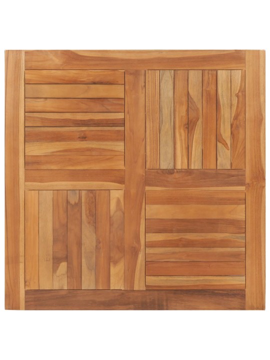 Stolní deska masivní teakové dřevo čtvercová 90 x 90 x 2,5 cm