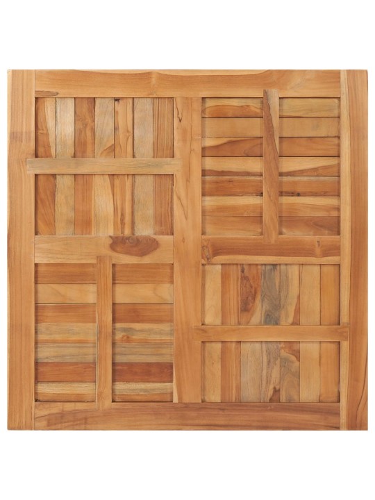 Stolní deska masivní teakové dřevo čtvercová 90 x 90 x 2,5 cm