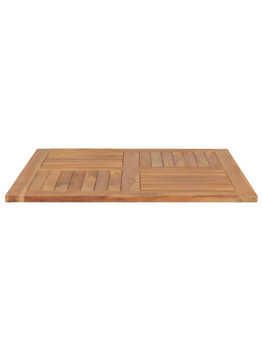 Stolní deska masivní teakové dřevo čtvercová 90 x 90 x 2,5 cm