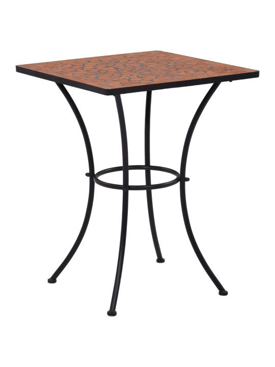 3dílný mozaikový bistro set keramický terakotový