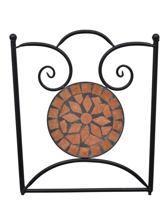 3dílný mozaikový bistro set keramický terakotový