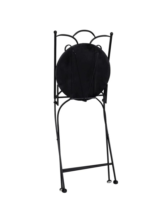 3dílný mozaikový bistro set keramický modro-bílý