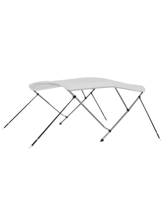 Bimini stříška se 3 oblouky bílá 183 x 140 x 137 cm