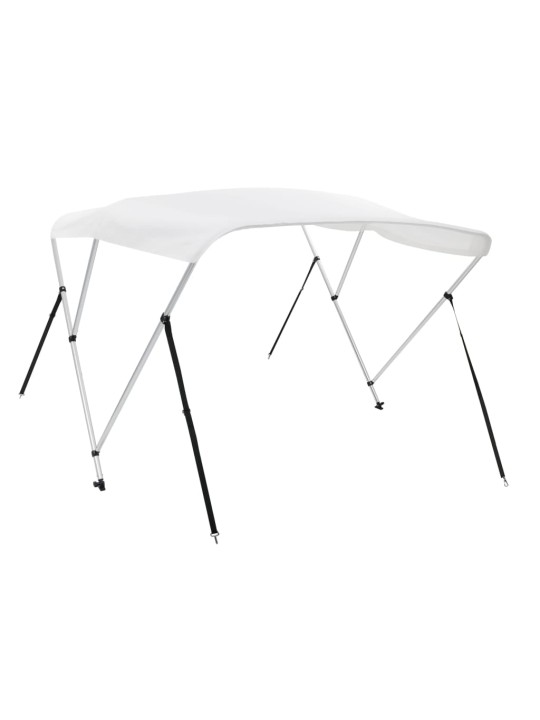 Bimini stříška se 3 oblouky bílá 183 x 196 x 137 cm