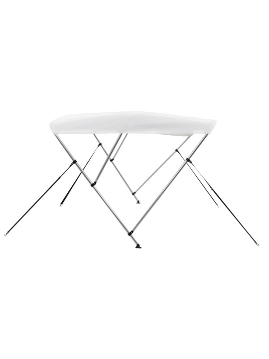 Bimini stříška se 3 oblouky bílá 183 x 196 x 137 cm