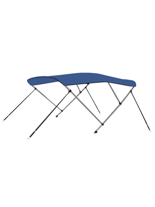 Bimini stříška se 3 oblouky modrá 183 x 140 x 137 cm