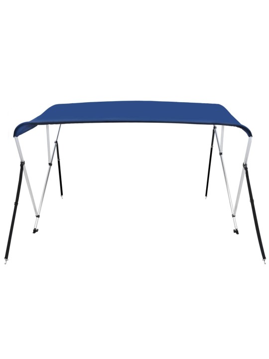Bimini stříška se 3 oblouky modrá 183 x 140 x 137 cm