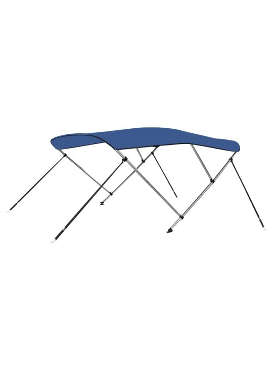 Bimini stříška se 3 oblouky modrá 183 x 160 x 137 cm