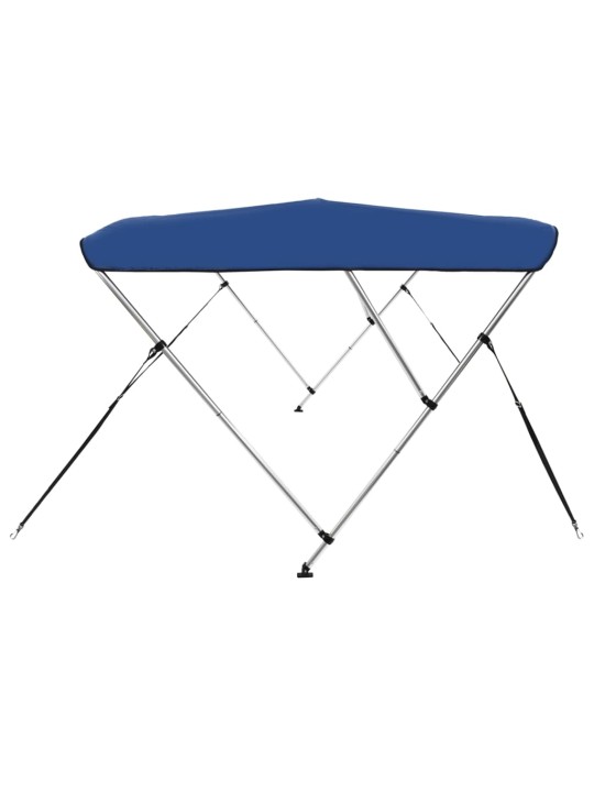 Bimini stříška se 3 oblouky modrá 183 x 160 x 137 cm
