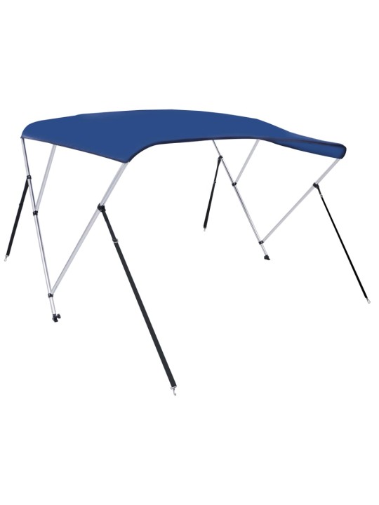 Bimini stříška se 3 oblouky modrá 183 x 196 x 137 cm