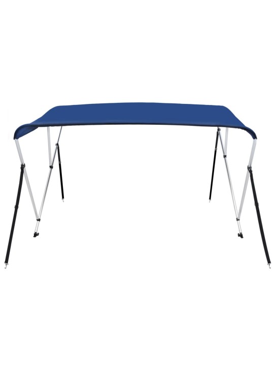 Bimini stříška se 3 oblouky modrá 183 x 196 x 137 cm