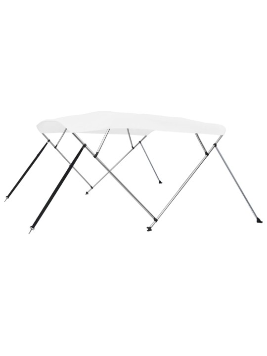 Bimini stříška se 4 oblouky bílá 243 x 196 x 137 cm