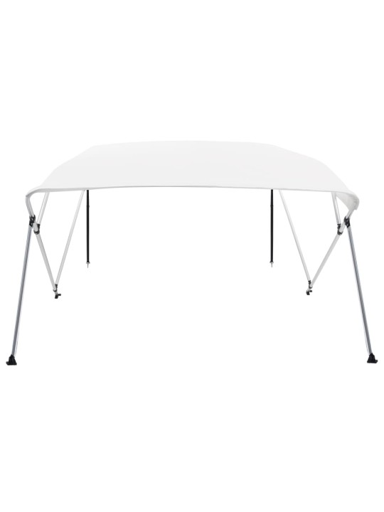 Bimini stříška se 4 oblouky bílá 243 x 196 x 137 cm