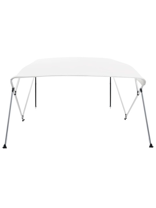 Bimini stříška se 4 oblouky bílá 243 x 210 x 137 cm