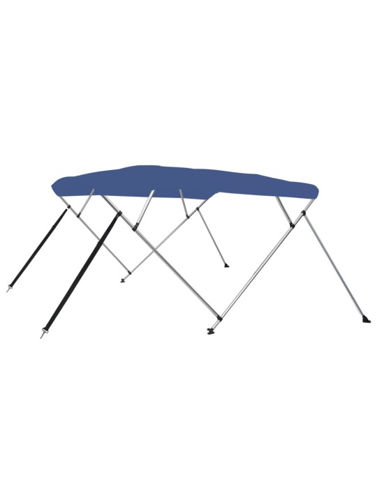 Bimini stříška se 4 oblouky modrá 243 x 180 x 137 cm