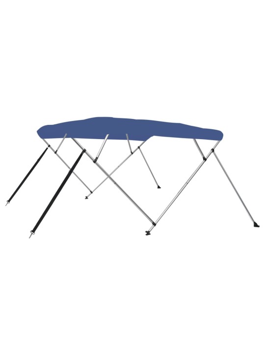 Bimini stříška se 4 oblouky modrá 243 x 196 x 137 cm