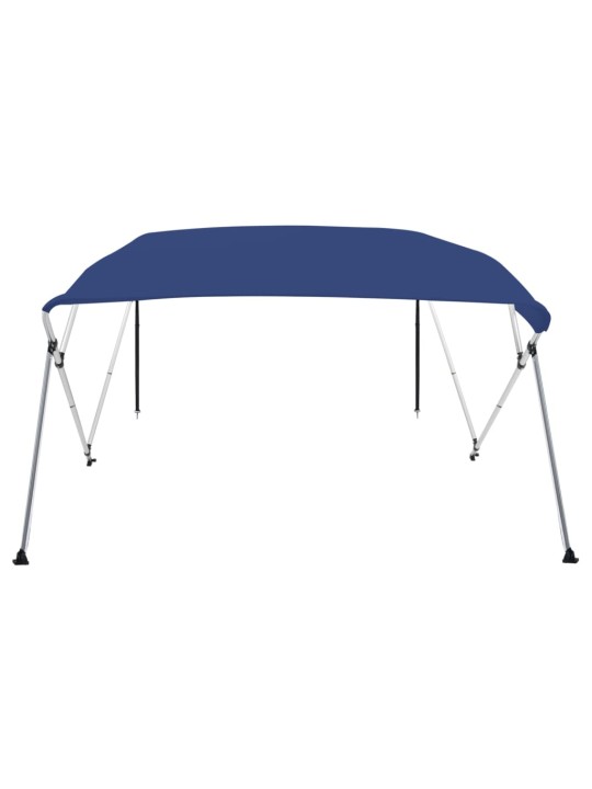 Bimini stříška se 4 oblouky modrá 243 x 196 x 137 cm
