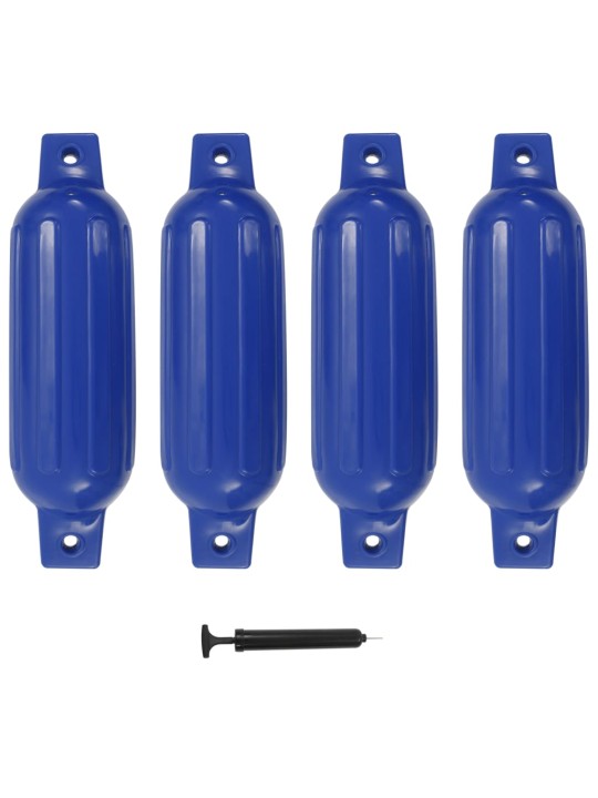 Lodní nárazník 4 ks modrý 41 x 11,5 cm PVC