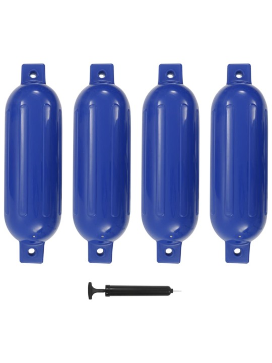 Lodní nárazník 4 ks modrý 51 x 14 cm PVC