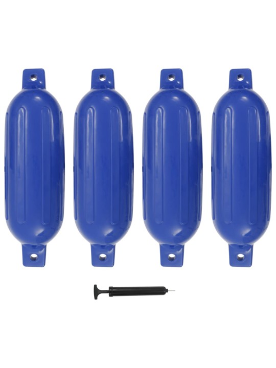 Lodní nárazník 4 ks modrý 58,5 x 16,5 cm pvc