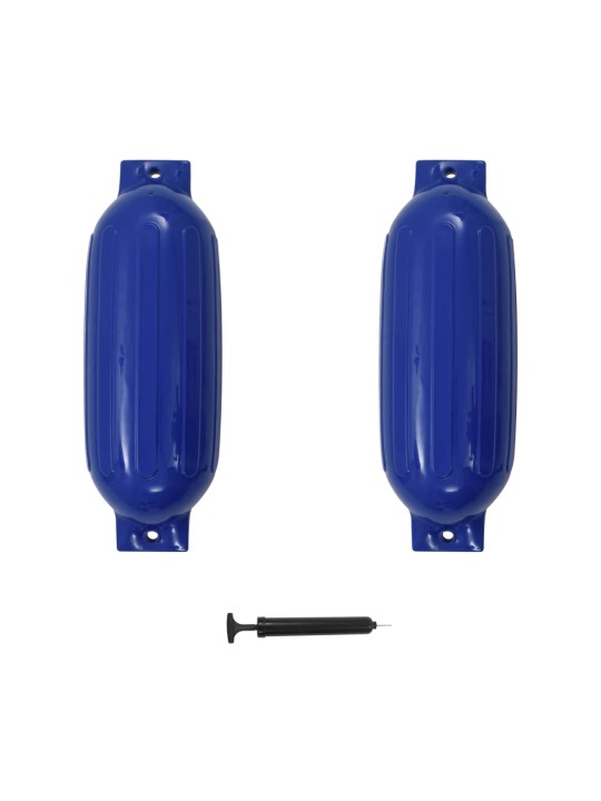 Lodní nárazník 2 ks modrý 69 x 21,5 cm pvc