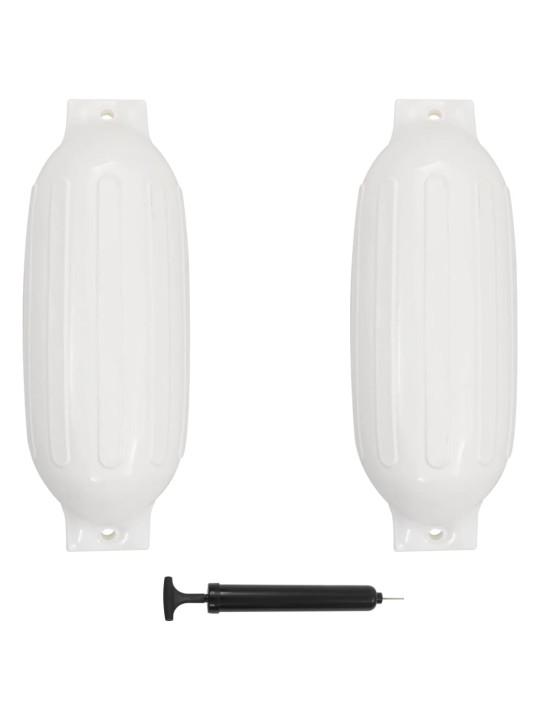 Lodní nárazník 2 ks bílý 69 x 21,5 cm pvc