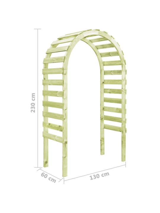 Zahradní pergola 130x60x230 cm impregnované borové dřevo
