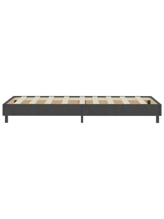 Postel boxspring šedá textil 100 x 200 cm