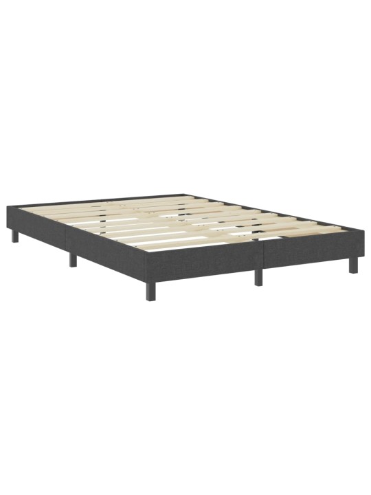 Postel boxspring šedá textil 140 x 200 cm