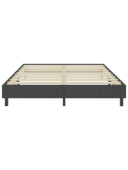 Postel boxspring šedá textil 140 x 200 cm