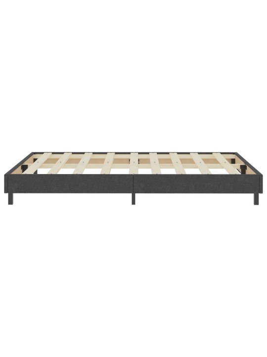 Postel boxspring šedá textil 160 x 200 cm