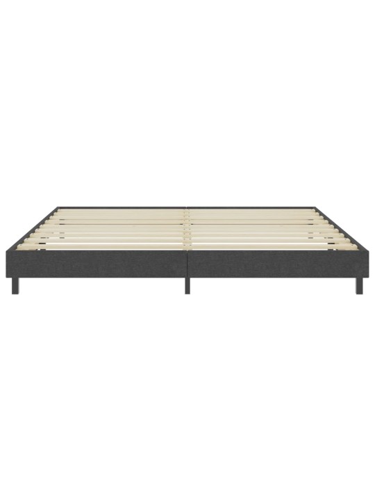 Postel boxspring šedá textil 200 x 200 cm