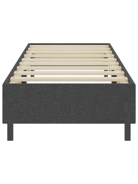 Postel boxspring šedá textil 100 x 200 cm