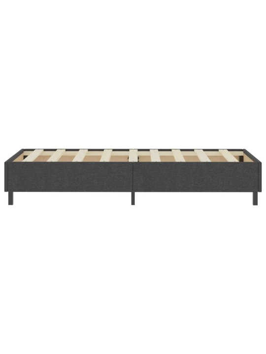 Postel boxspring šedá textil 100 x 200 cm